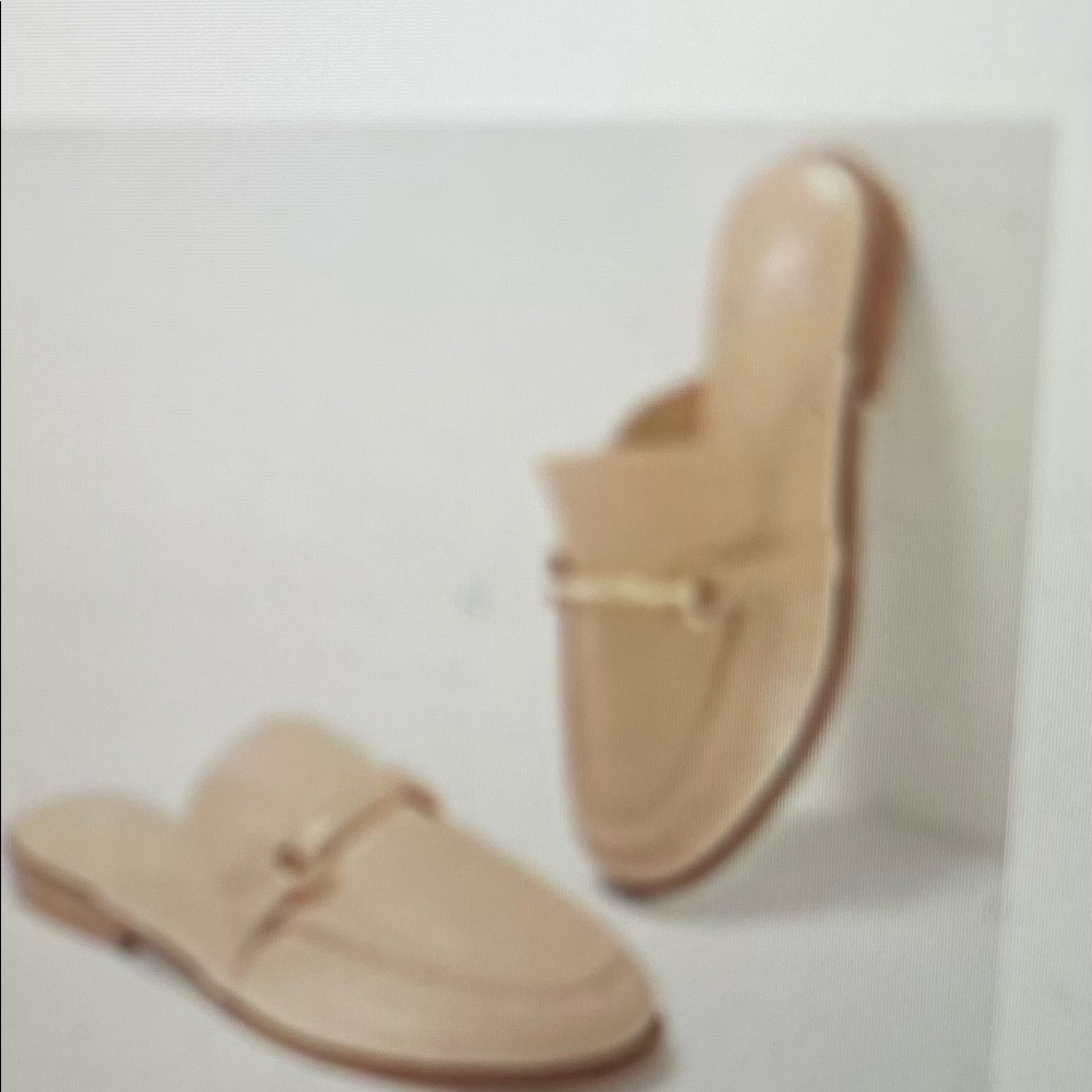 Laurie Felt Leather Sophie Slides Size 9